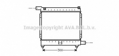 AVA QUALITY COOLING ms2039 -  Радиатор, охлаждение двигателя